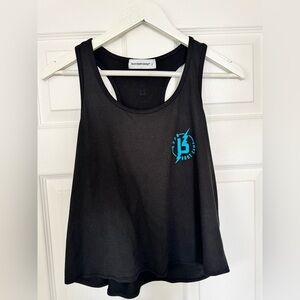 Burn Boot Camp Cropped Racerback Tank Size Small HIIT Strength Weights Workout